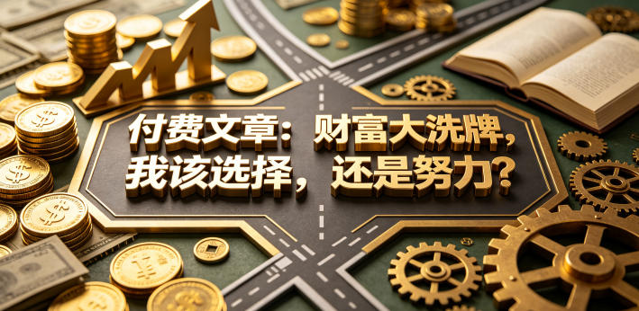 付费文章：财富大洗牌，我该选择，还是努力？-无畏轻创