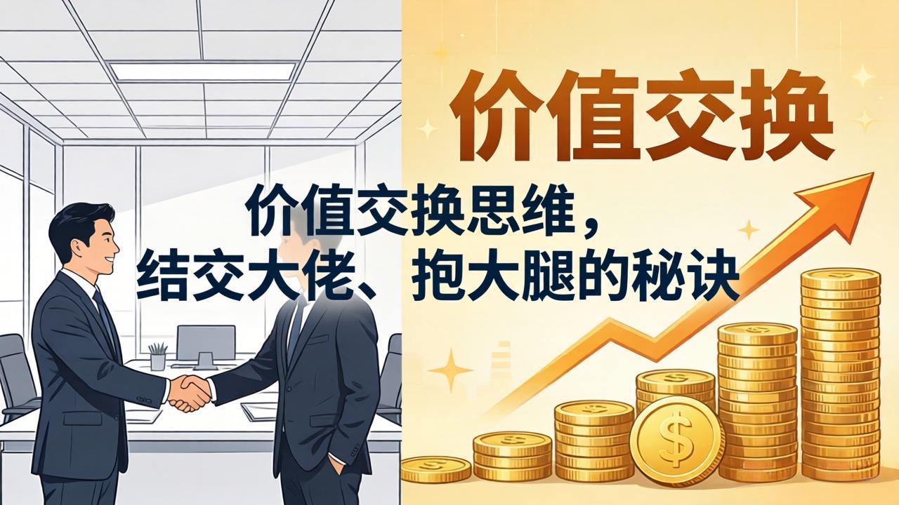 某付费文章：价值交换思维，结交大佬、抱大腿的秘诀-无畏轻创