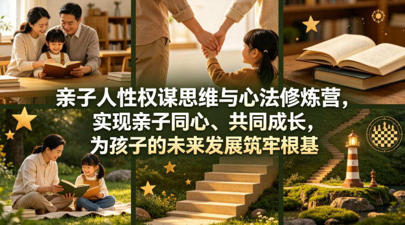 亲子人性权谋思维与心法修炼营，实现亲子同心、共同成长，为孩子的未来发展筑牢根基【音频】-无畏轻创