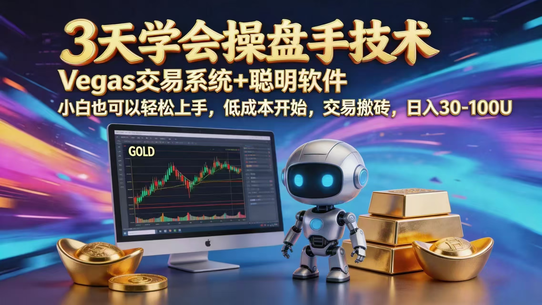 三天学会操盘手技术，vegas技术+聪明软件，小白也可以轻松上手，日入1000+-无畏轻创