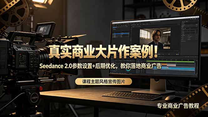 真实商业大片作案例！Seedance 2.0参数设置+后期优化，教你落地商业广告-无畏轻创