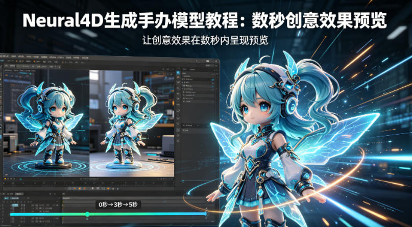 Neural4D生成手办模型教程，让创意效果在数秒内呈现预览-无畏轻创