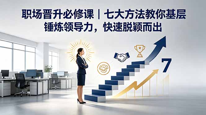 付费文章：职场晋升必修课｜七大方法教你基层锤炼领导力，快速脱颖而出-无畏轻创