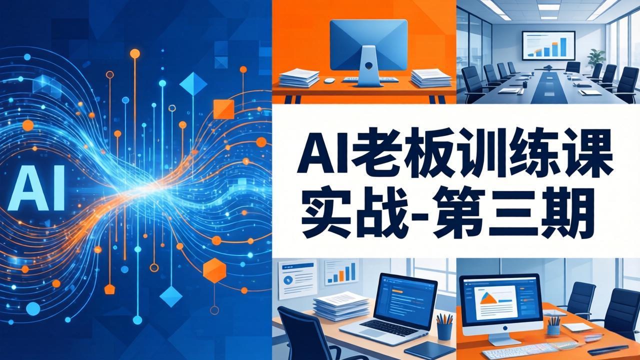AI老板训练课实战-第三期：AI+内容应用落地教学，从0到1打通AI变现完整路径-无畏轻创