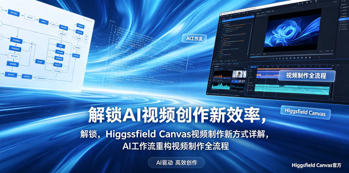 解锁AI视频创作新效率，Higgsfield Canvas视频制作新方式详解，AI工作流重构视频制作全流程-无畏轻创