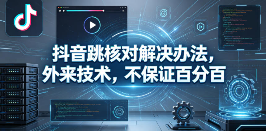 抖音跳核对解决办法，外来技术，不保证百分百-无畏轻创