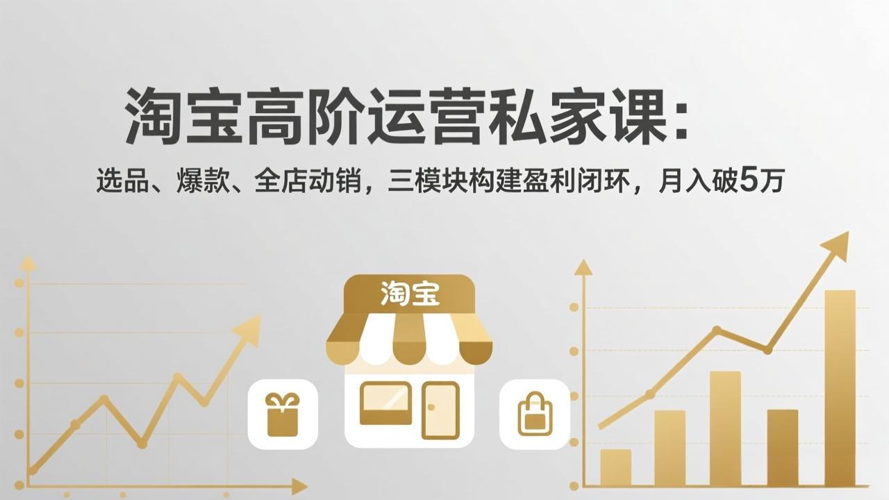 淘宝高阶运营私家课(更新26年4月18-无畏轻创