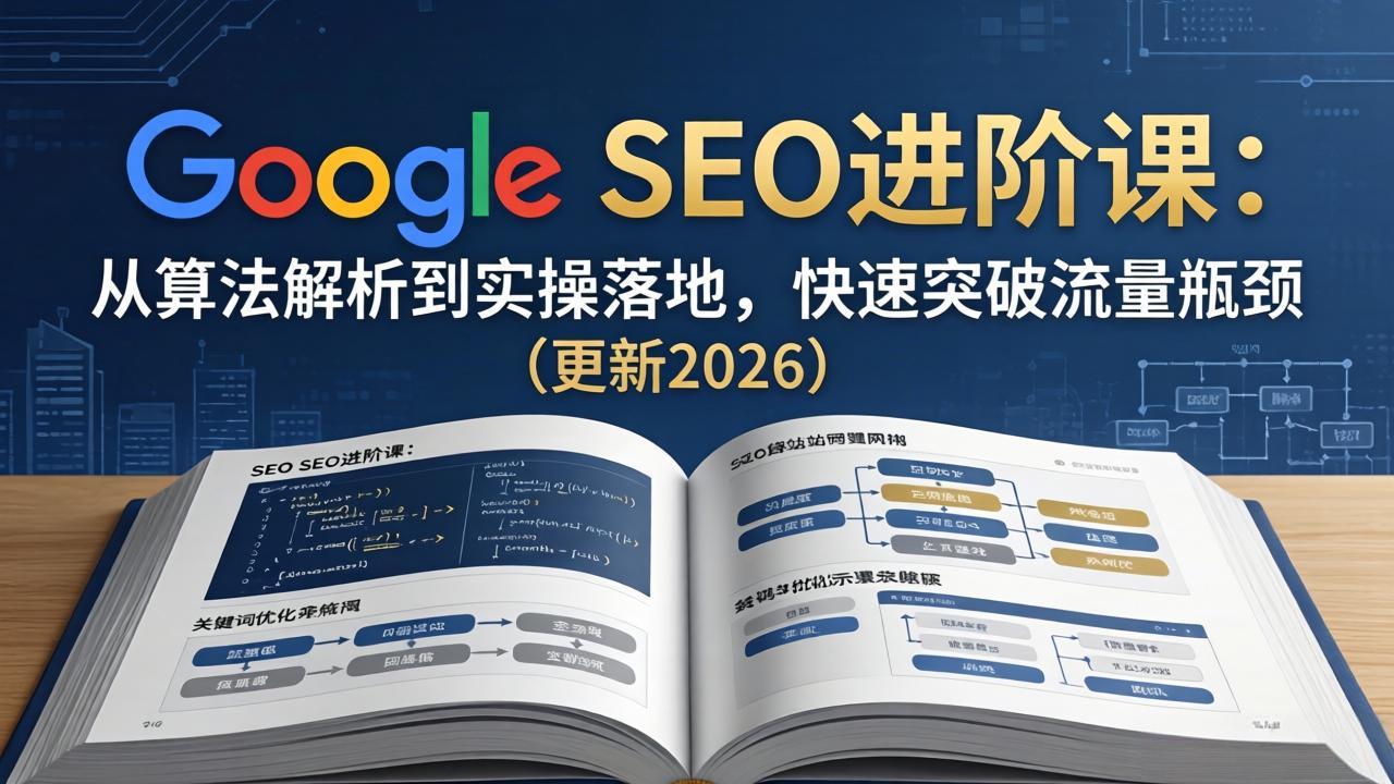 Google SEO进阶课：从算法解析到实操落地，快速突破流量瓶颈(更新2026-无畏轻创