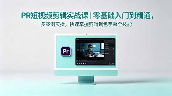 PR短视频剪辑实战课｜零基础入门到精通，多案例实操，快速掌握剪辑调色字幕全技能-无畏轻创