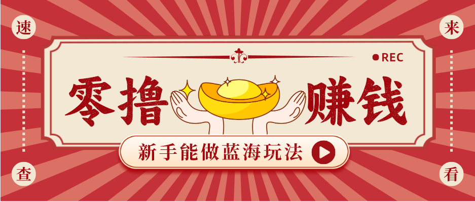 新手也能变现的蓝海玩法，一个人人能做的项目，需求量极大日入300+！-无畏轻创