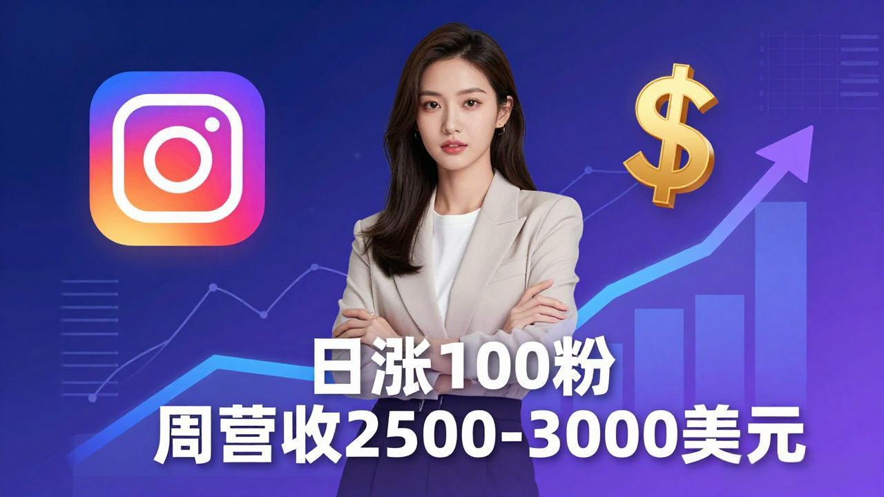 想做数字产品？Sheri亲授：日涨100粉、每周2500至3000美元的营收，Instagram躺着赚-无畏轻创