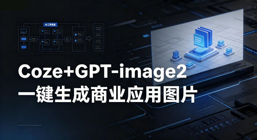 【Coze工作流搭建实操教程】coze+GPT-image2一键生成商业应用图片,全流程保姆级教学-无畏轻创
