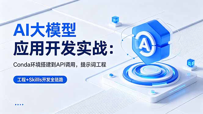 AI 大模型应用开发实战：Conda环境搭建到API调用，提示词工程+Skills开发全链路-无畏轻创