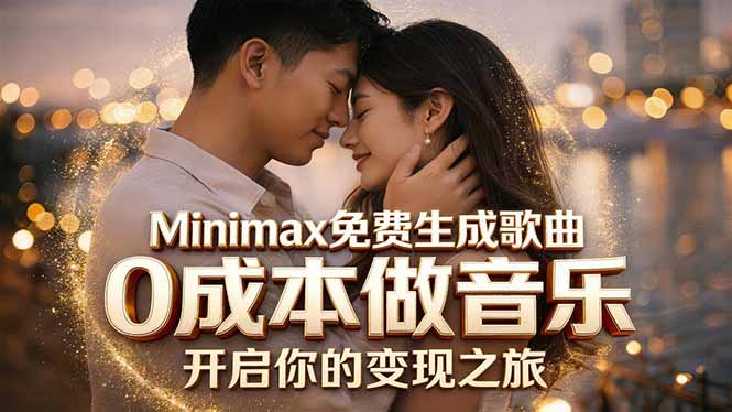 Minimax免费生成歌曲实测！0成本做音乐，说唱流行Lofi一键生成-无畏轻创