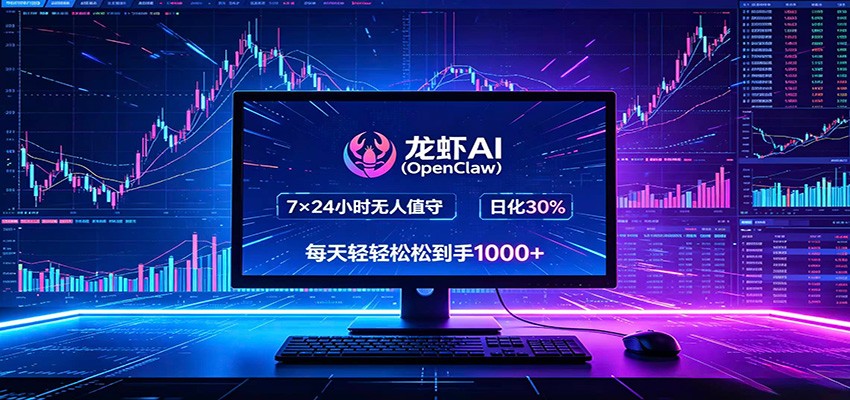 龙虾AI(OpenClaw)全自动挂机，智能操控电脑高效执行任务，每天轻松到手四位数-无畏轻创