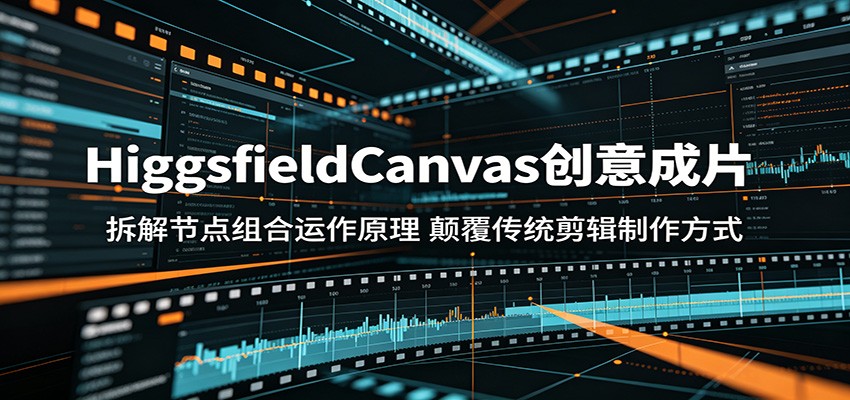 HiggsfieldCanvas创意成片：拆解节点组合运作原理，颠覆传统剪辑制作方式-无畏轻创