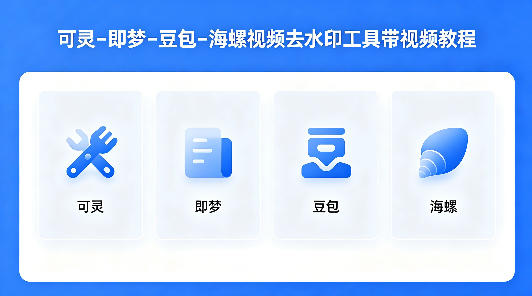 可灵–即梦–豆包–海螺视频去水印工具带视频教程-无畏轻创