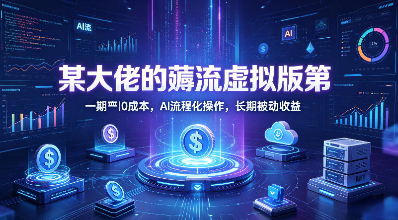 某大佬的薅流虚拟版第一期丨0成本，AI流程化操作，长期被动收益-无畏轻创