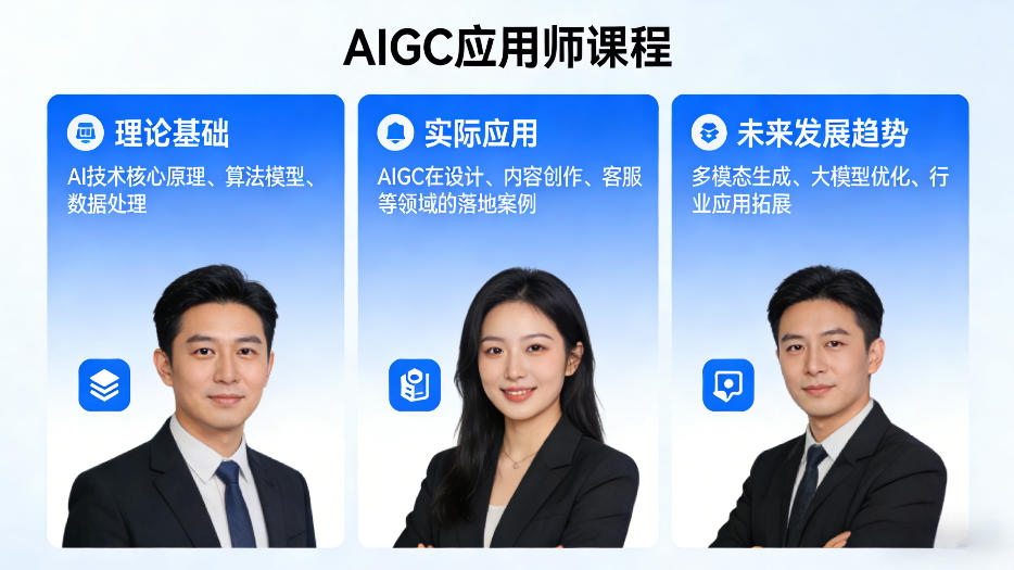 AIGC应用师课程，覆盖了AI技术的理论基础、实际应用、以及未来发展趋势(更新)-无畏轻创