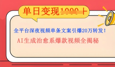全平台深夜文案新风口：DeepSeek生成百万播放量金句，治愈系内容涨粉速度快4倍-无畏轻创