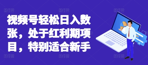 视频号轻松日入数张，处于红利期项目，特别适合新手-无畏轻创